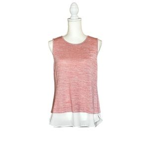 Banana Republic Pink and White Blouse
